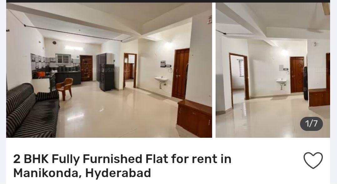🏢 2 BHK in Manikonda – Spacious Living