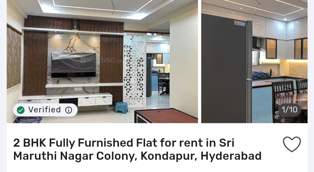 🏠 2 BHK in Sri Maruthi Nagar, Kondapur