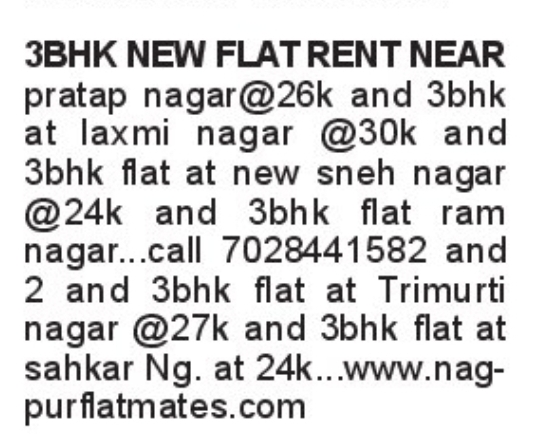 🏠 3 BHK Flats Available for Rent