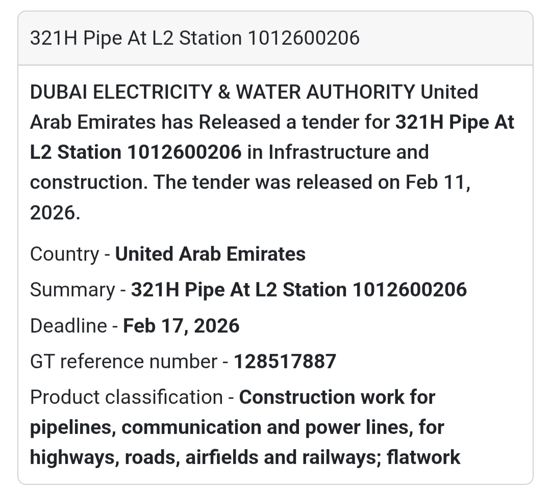 🚧 321H Pipe at L2 Station – 1012600206