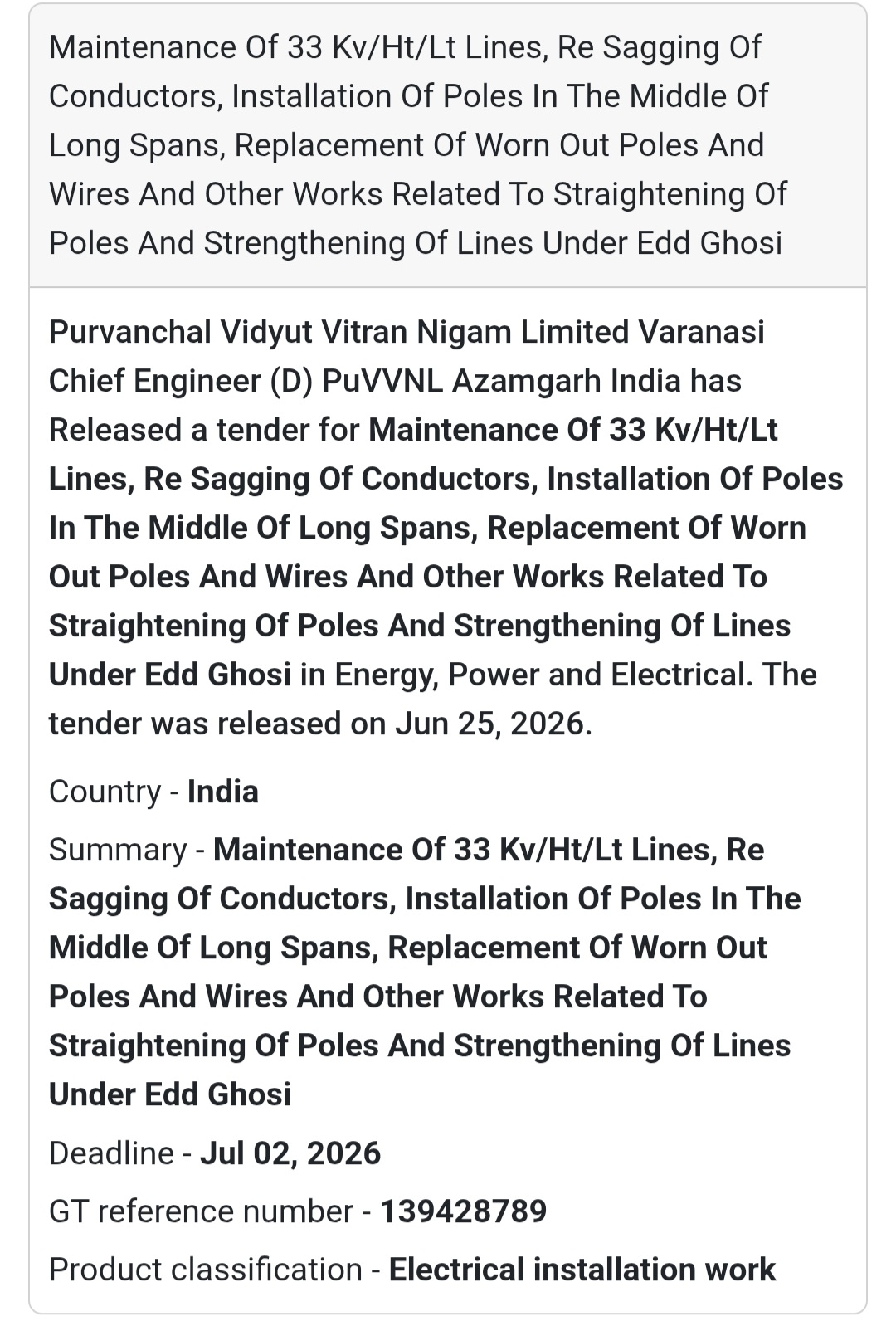 ⚡ 33 KV/HT/LT Line Maintenance Work | Ghosi, Uttar Pradesh