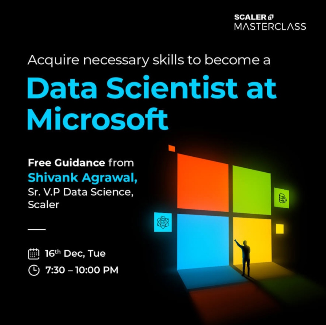 Acquire the skills you need to become a Data Scientist at Microsoft.