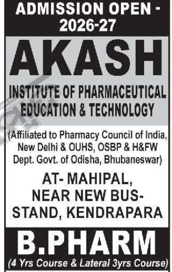💊 Admission Open | AKASH Institute of Pharmaceutical Education & Technology