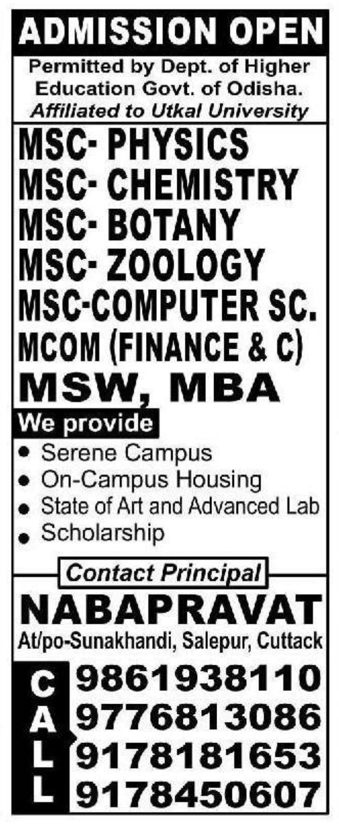 🎓 Admission Open – PG CoursesApplications are invited for:
