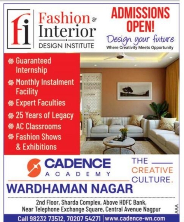 🎨 Admissions Open – Fashion & Interior Design Institute