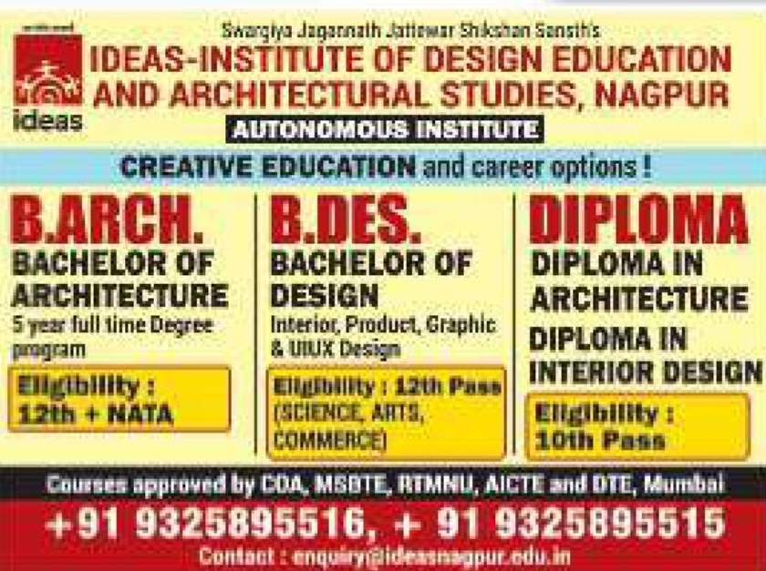 🎓 Admissions Open – Ideas Institute of Design Education & Architectural Studies