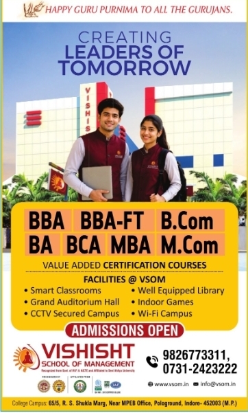 🎓 Admissions Open – Vishisht School of Management, Indore