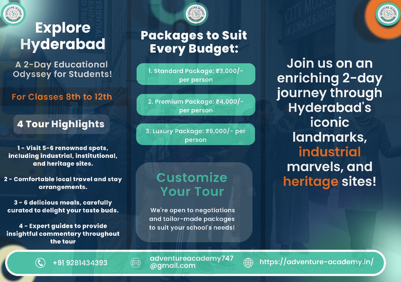 🚀 Adventure Academy Presents: Educational Tours – Hyderabad!