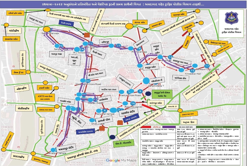 🚦 Ahmedabad Rath Yatra 2026 – Traffic Advisory