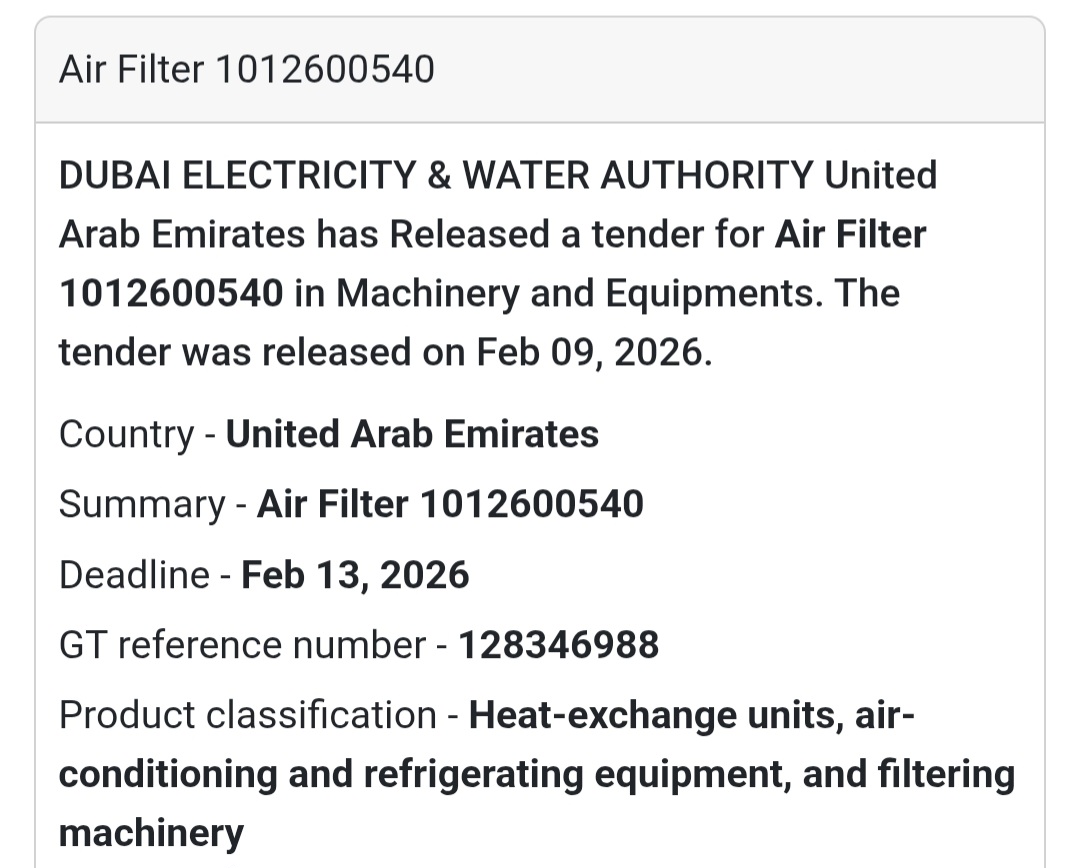 ❄️ Air Filter tender