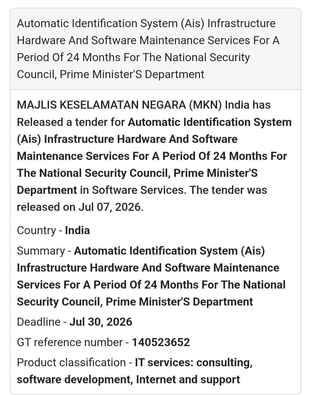 🖥️ AIS Infrastructure Hardware & Software Maintenance | Putrajaya, Malaysia