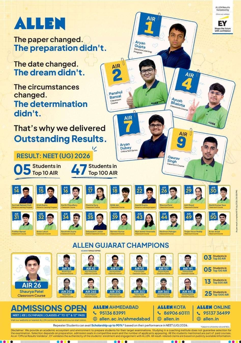 🎓 ALLEN NEET (UG) 2026 Outstanding Results