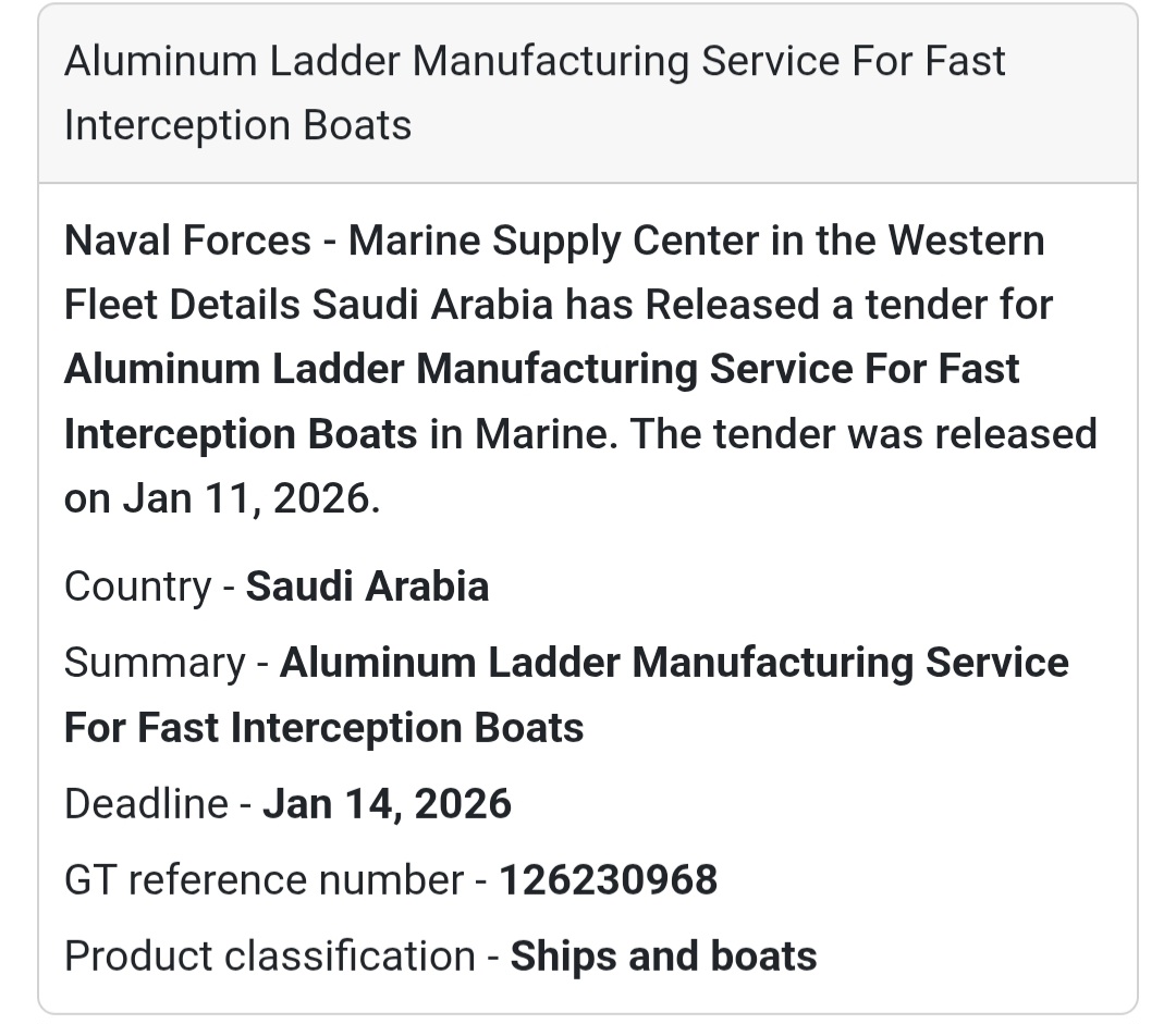 🚤 ALUMINUM LADDER MANUFACTURING
