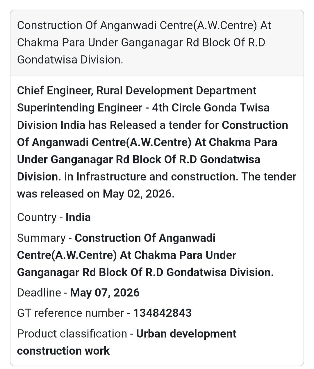 🏫 Anganwadi Centre (Chakma Para)