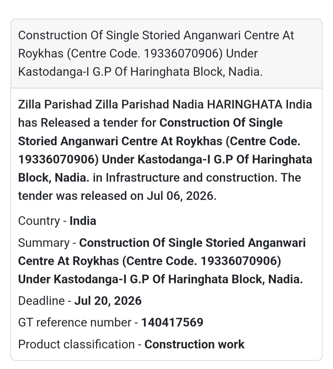 🏫 Anganwadi Centre Construction | Haringhata, Nadia