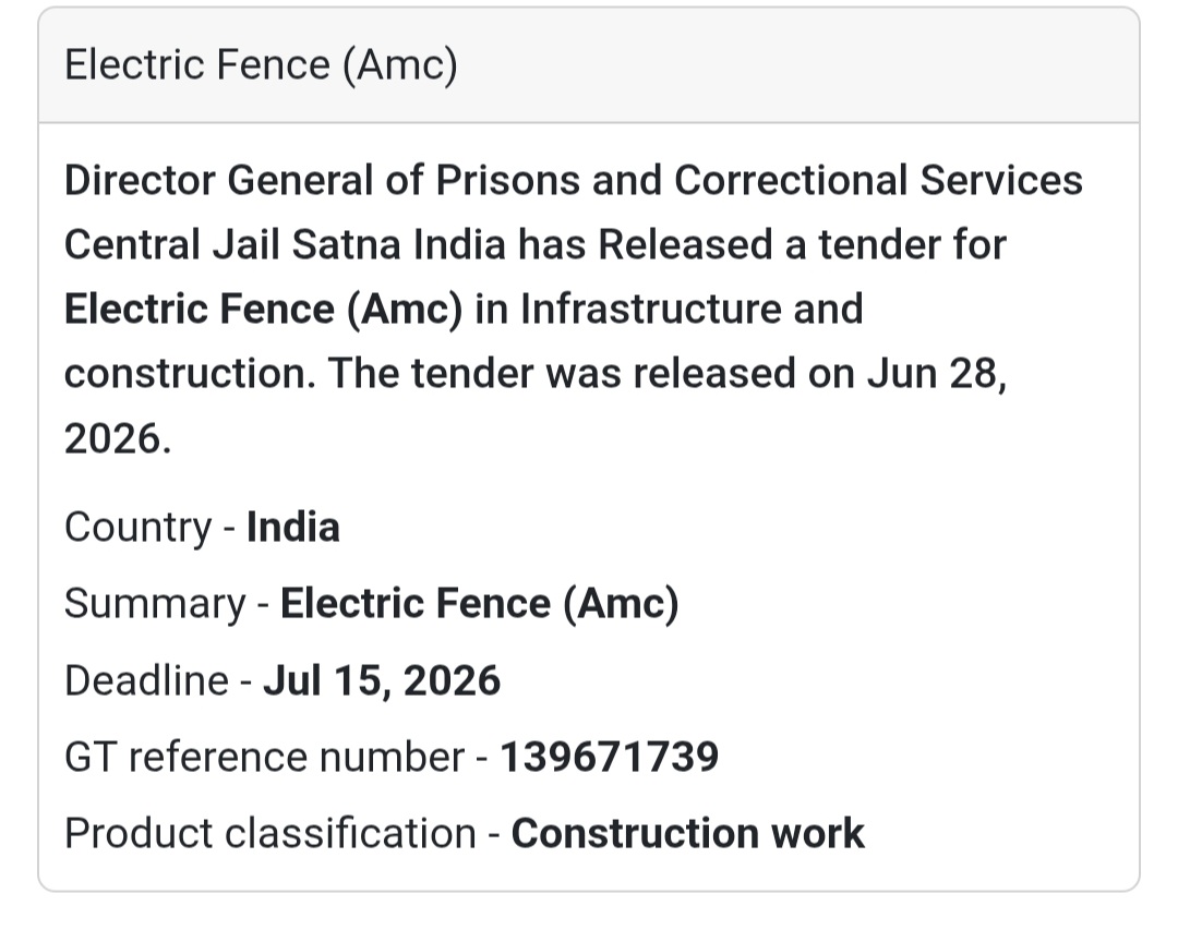 ⚡ Annual Maintenance of Electric Fence (AMC) | India 🇮🇳