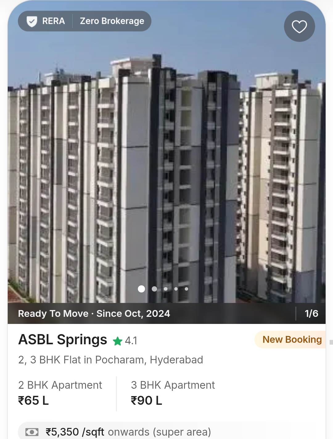 🏢 ASBL Springs – Ready to Move (Since Oct 2024)