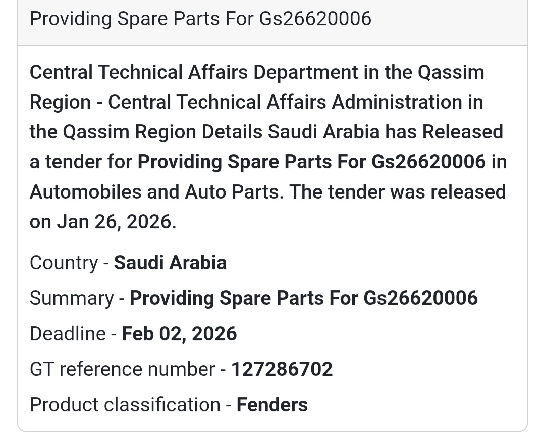 🚗 Automotive Parts – Spare Parts Supply