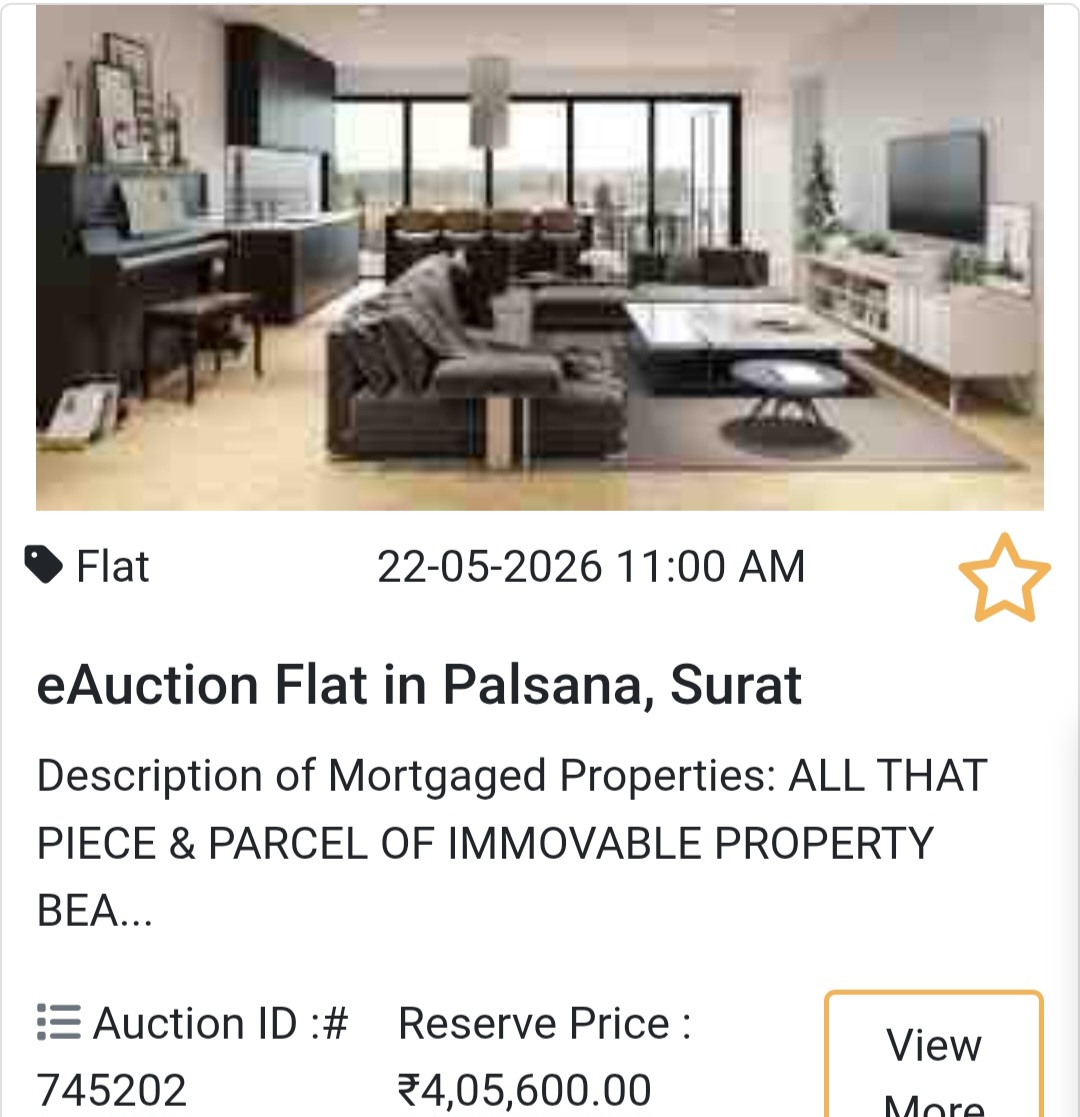 🏦 Bank Auction for flats