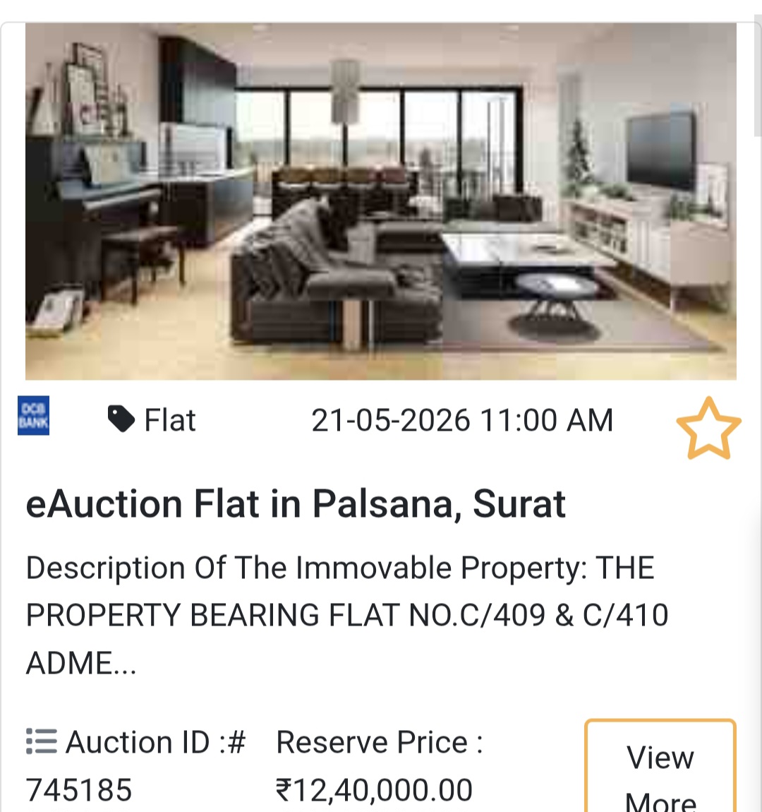 🏦 Bank Auction Property for ₹1240000