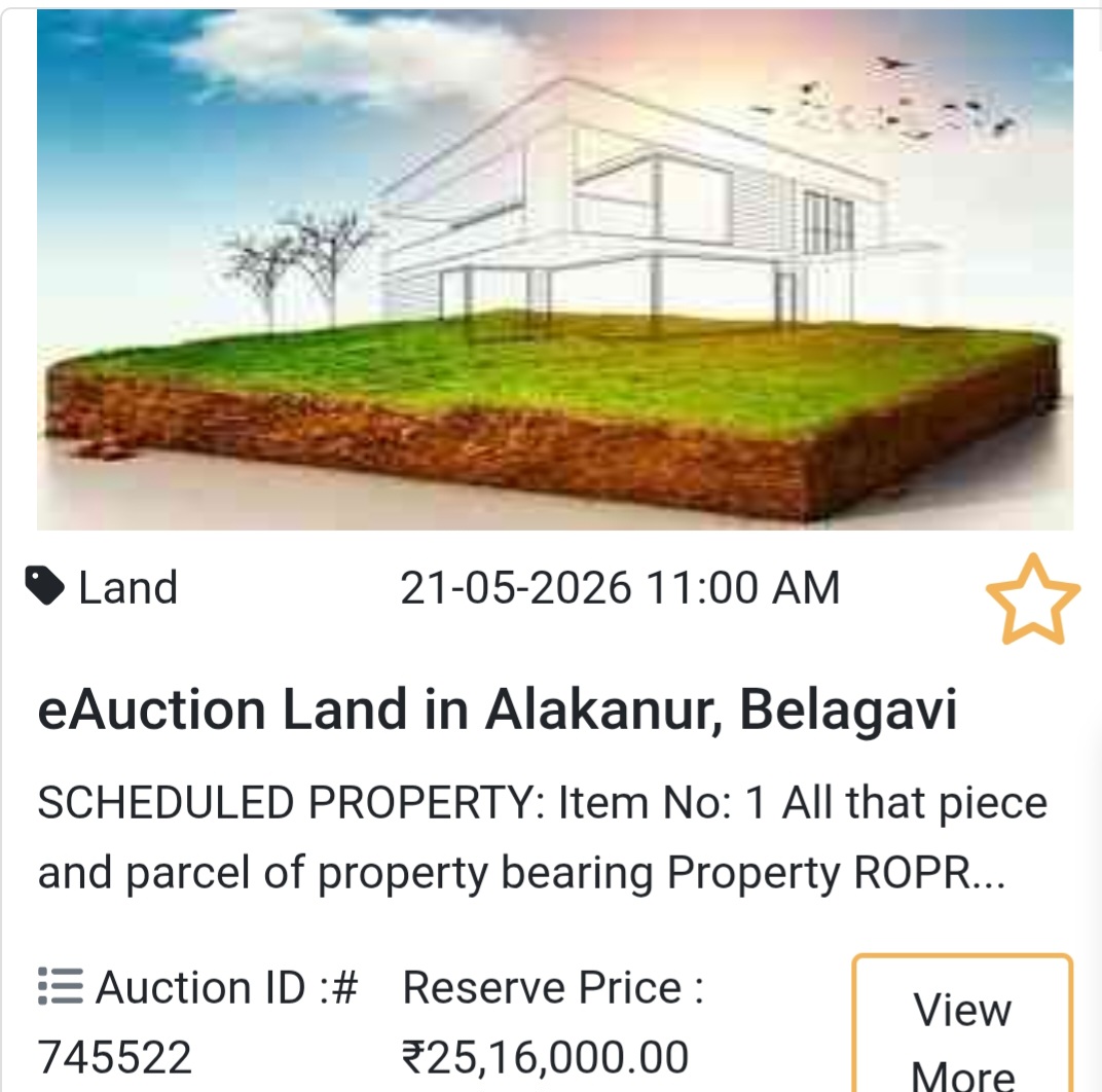 🏦 Bank Auction Property in alakanur