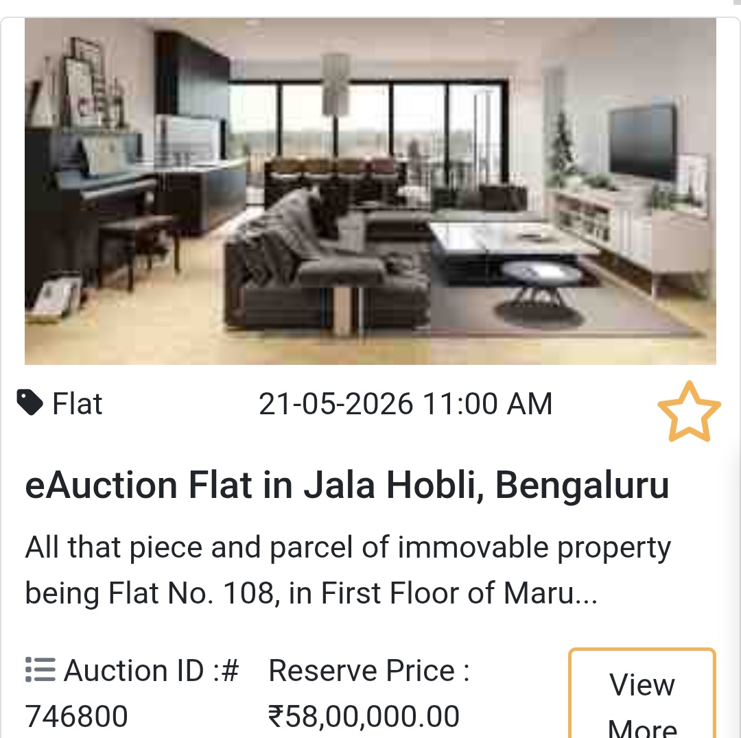🏦 Bank Auction Property in bangalore