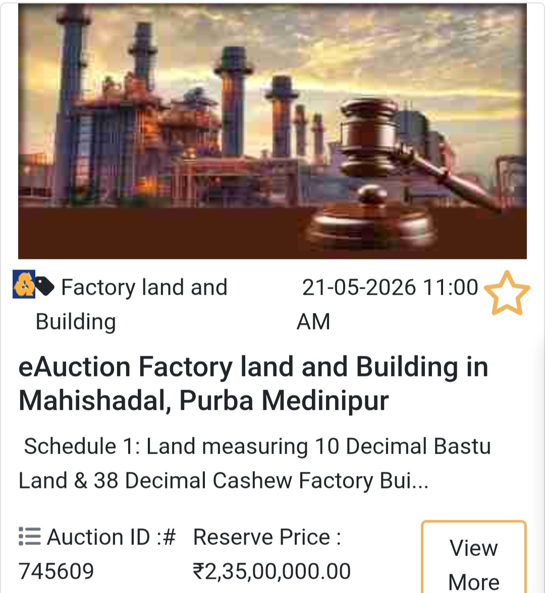 🏦 Bank Auction Property in mahishadal