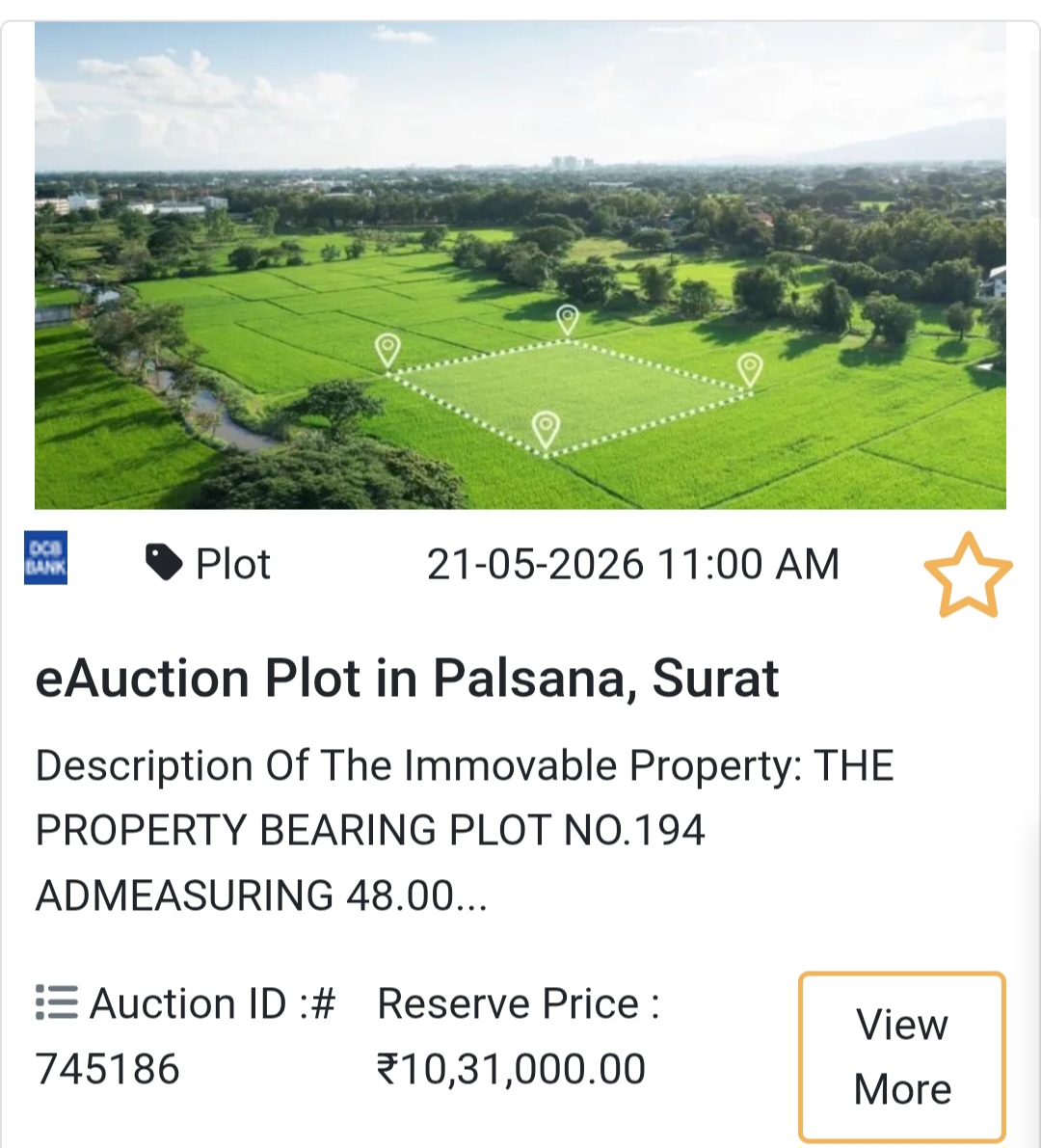 🏦 Bank Auction Property in palsana
