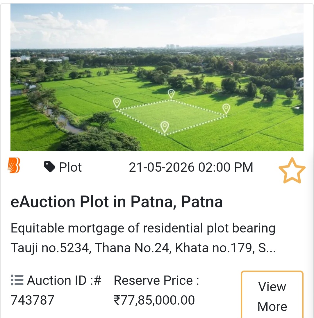 🏦 Bank Auction Property in patna
