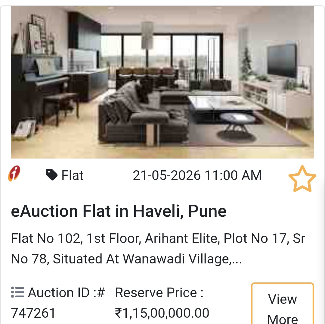 🏦 Bank Auction Property in pune