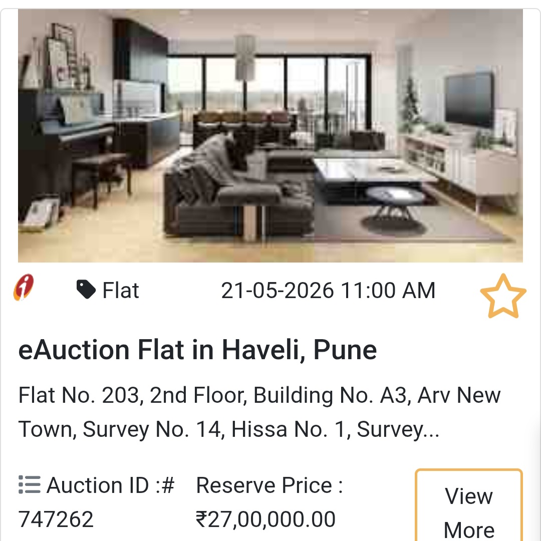🏦 Bank Auction Property in pune