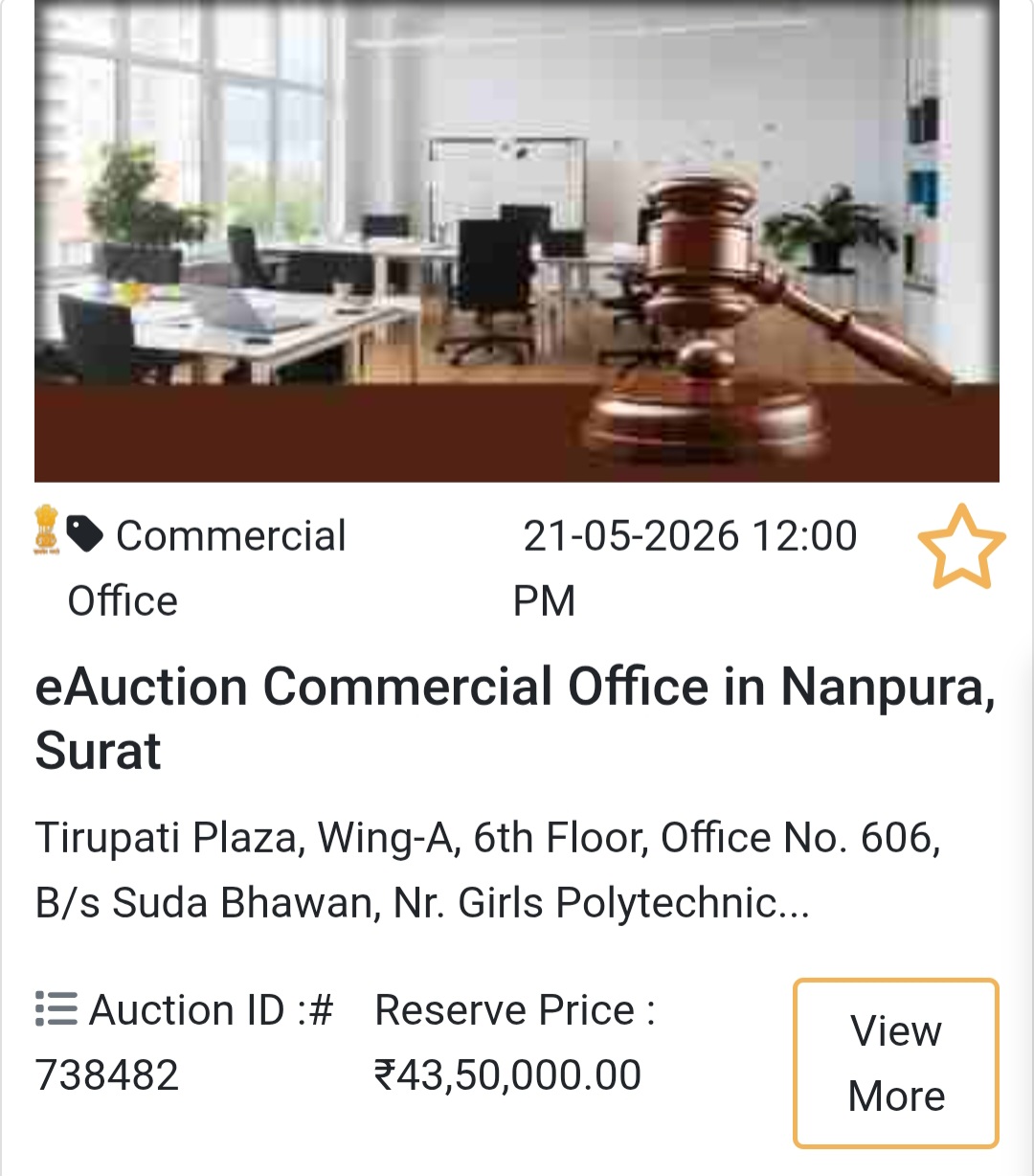 🏦 Bank Auction Property in surat