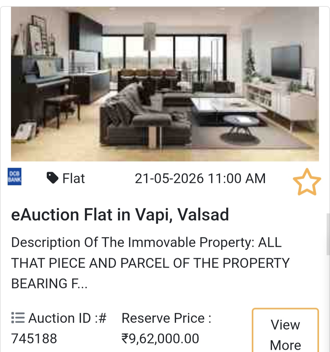 🏦 Bank Auction Property in valsad