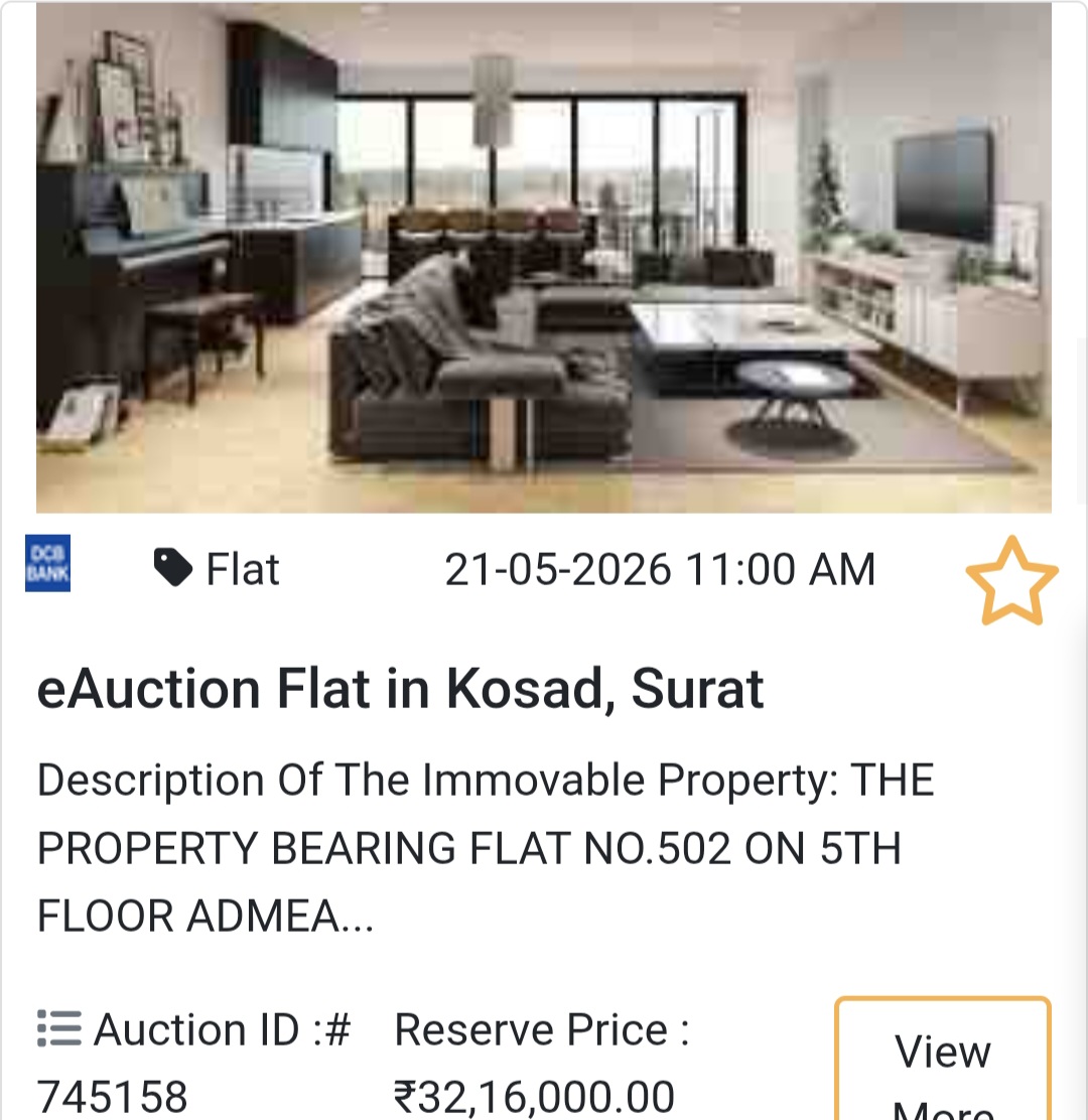 🏦 Bank Auction PropertyModel: Flat