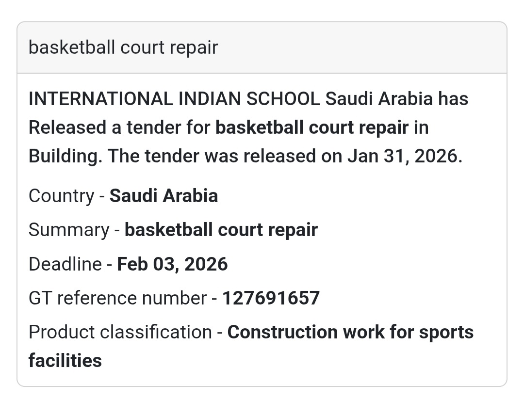 🏀 Basketball Court Repair