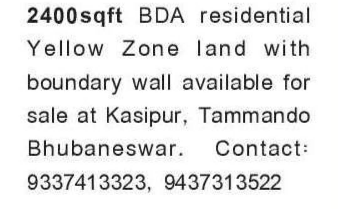 📍 BDA Residential Plot for Sale