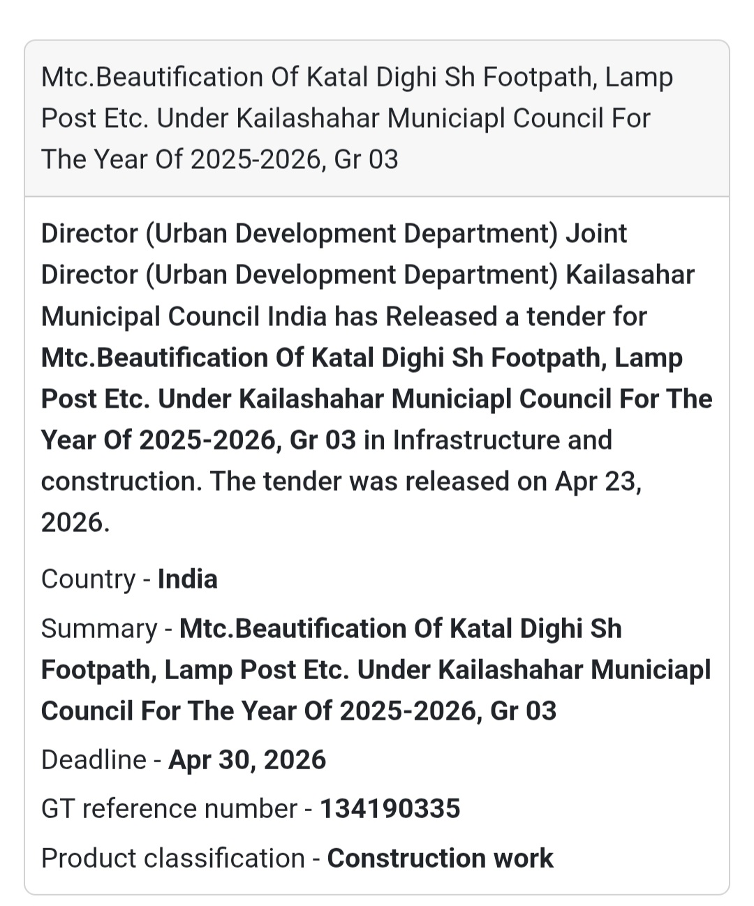 🌆 Beautification Work – Kailashahar