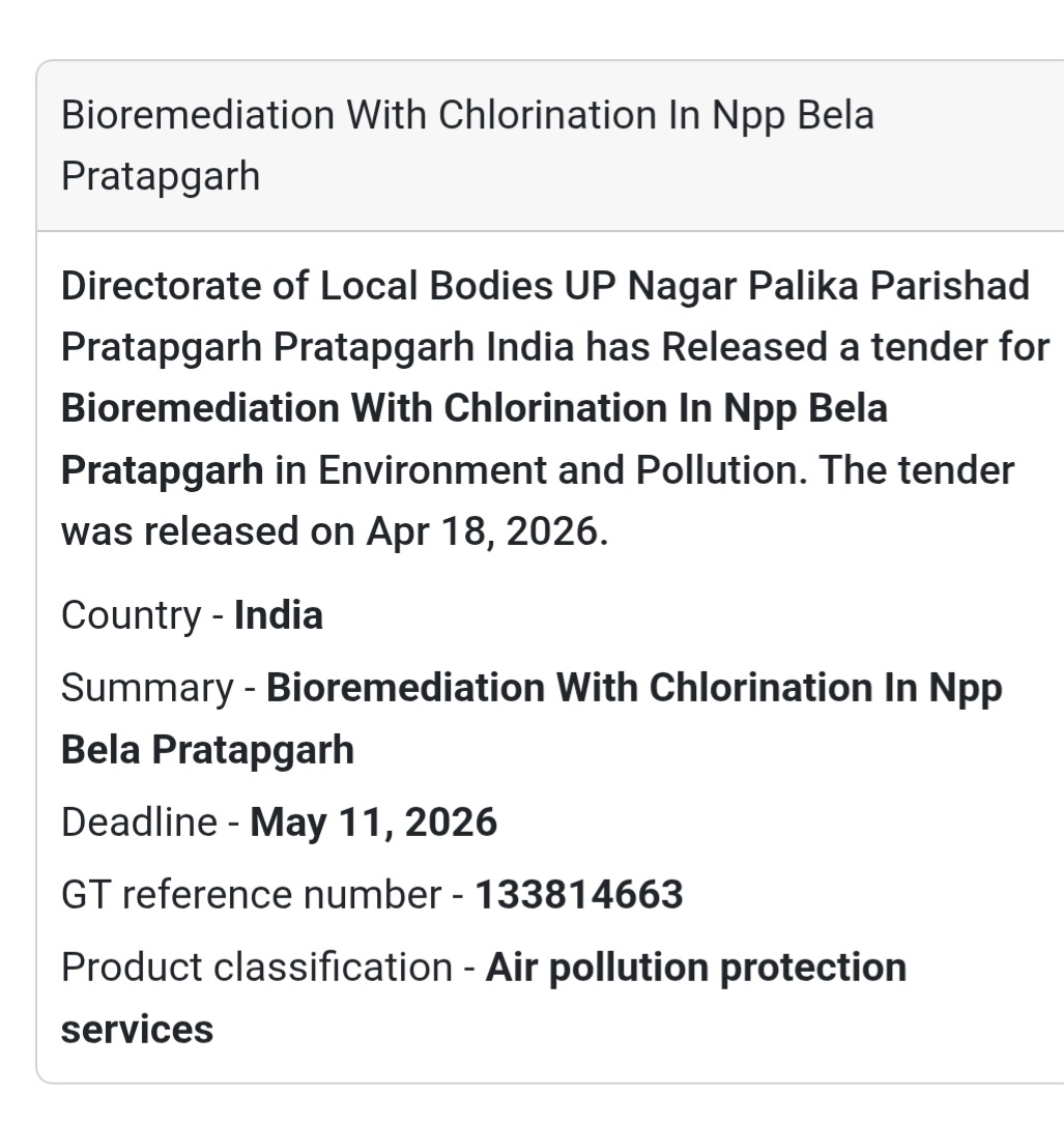 🌿 Bioremediation Work – Pratapgarh