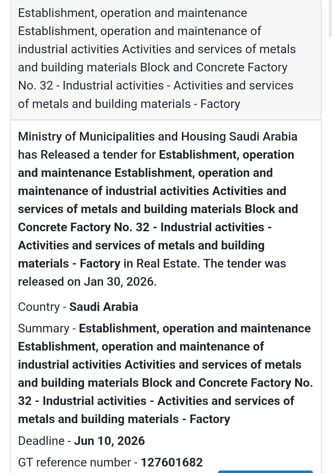 🧱 Block & Concrete Factory – No. 32