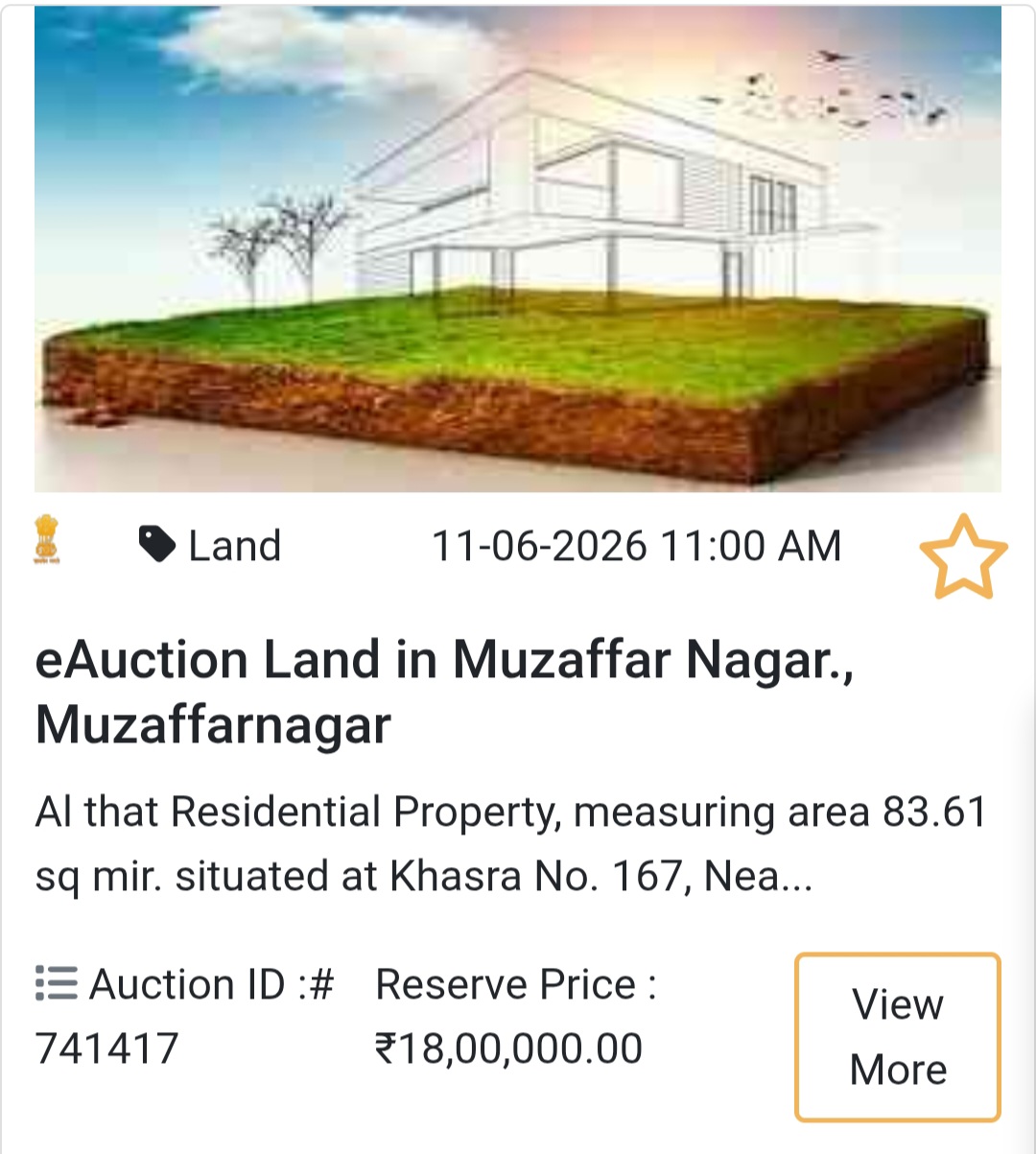 🌱 Budget Land in Muzaffarnagar