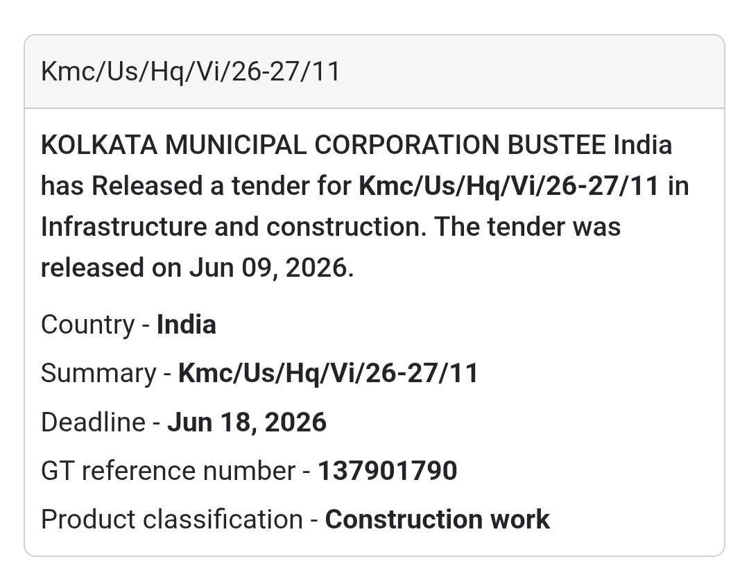 🏘️ Bustee Infrastructure Development Work | 📍 Kolkata, West Bengal