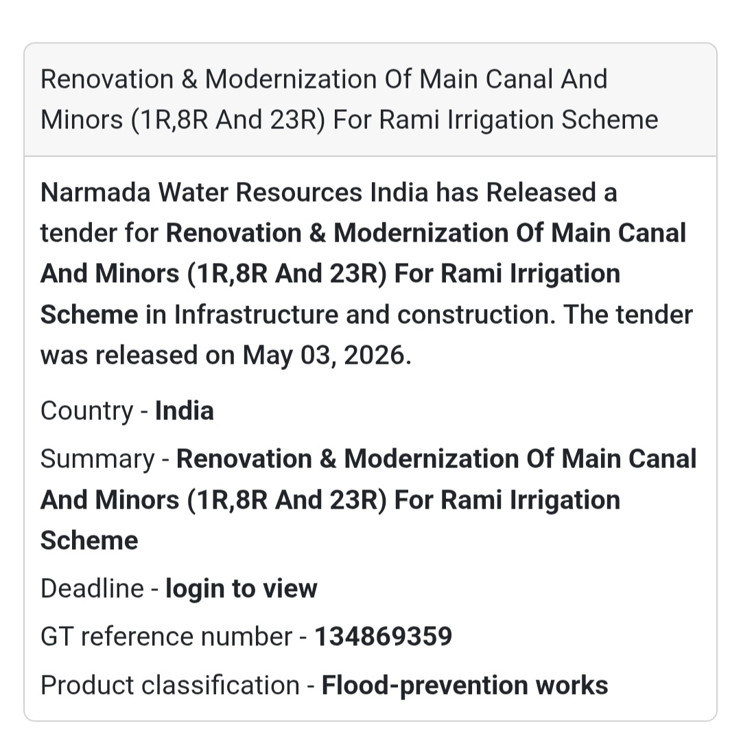 🌊 Canal Renovation & Modernization