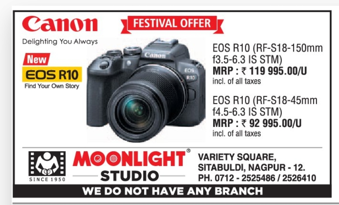 📸 Canon EOS R10 Festival Offer