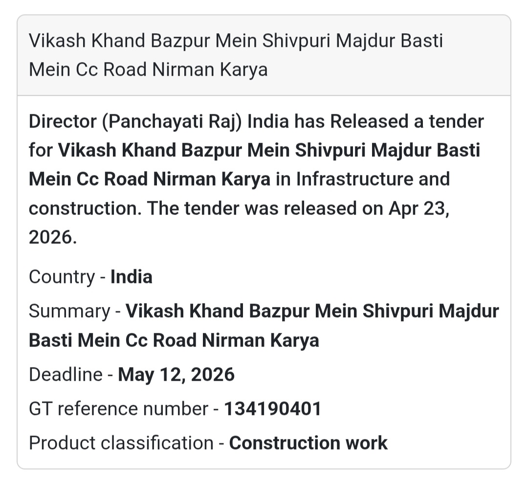 🏗️ CC Road Construction – Bazpur