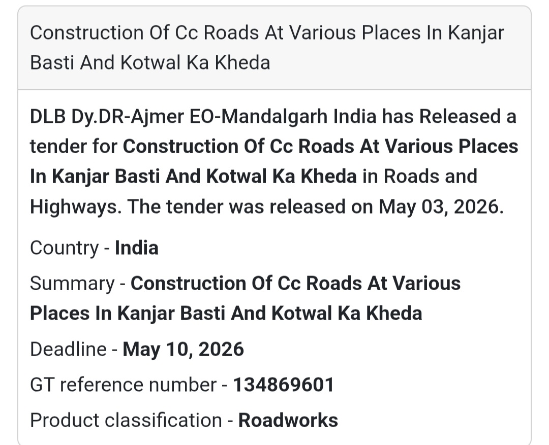 🛣️ CC Roads Construction – Kanjar Basti & Kotwal Ka Kheda
