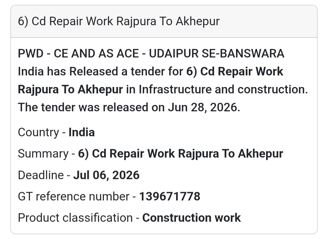 🌉 CD Repair Work – Rajpura to Akhepur | India 🇮🇳