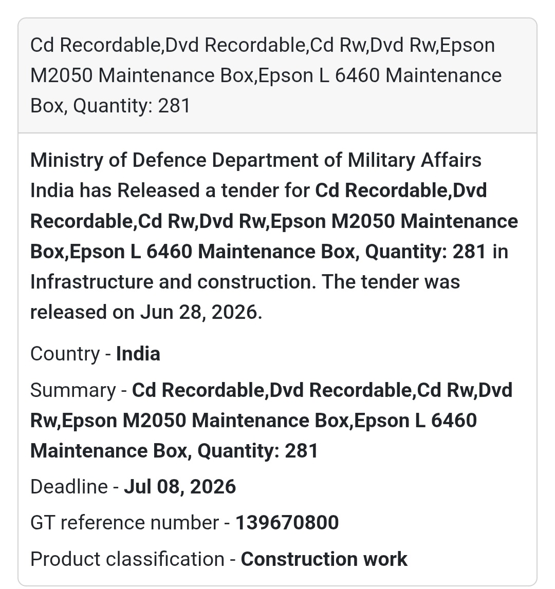 💿 CD/DVD Recordable Media & Epson Maintenance Boxes | India 🇮🇳