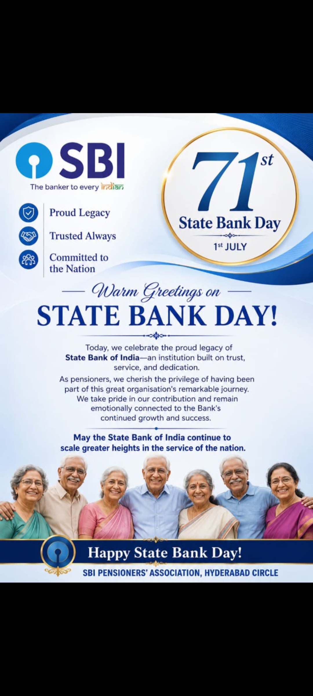 Celebrating the 71st State Bank Day! 🏦