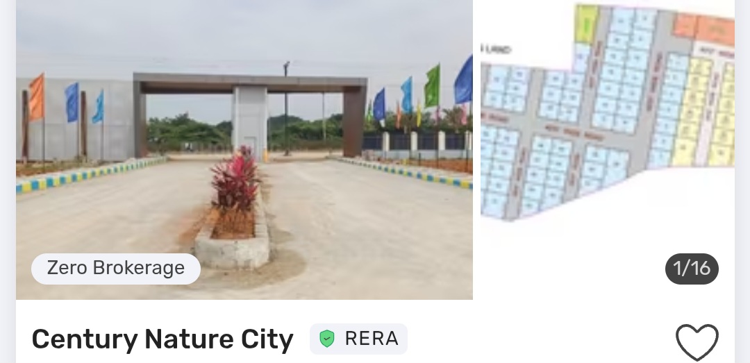 🌳 Century Nature City – Plots & Villas in Shadnagar