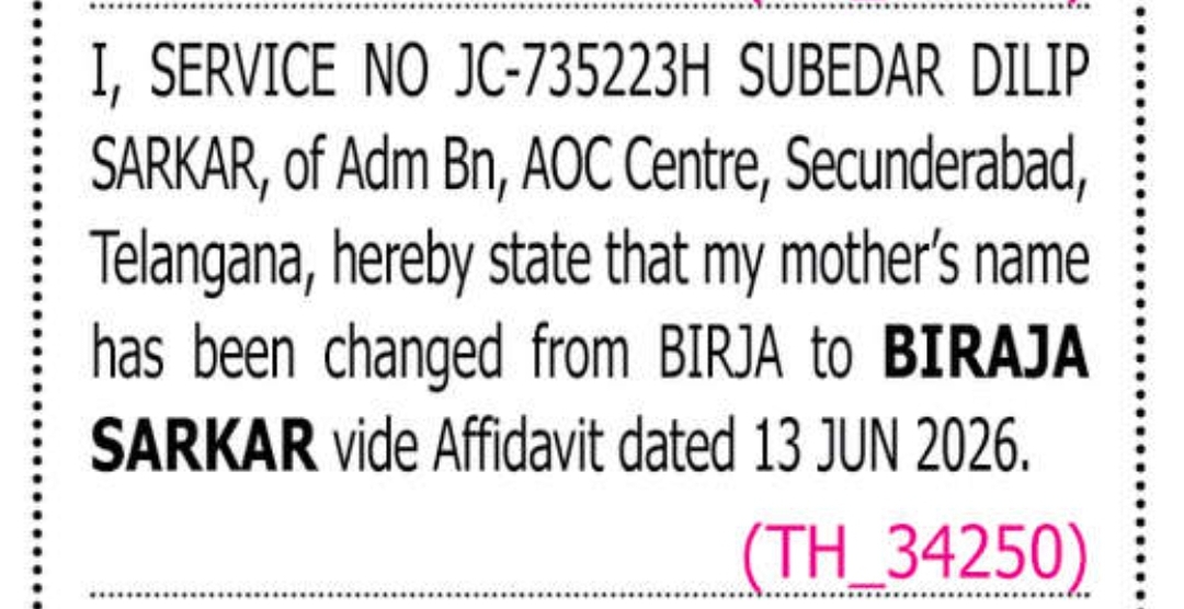 📝🔖 CHANGE OF NAME NOTICE
